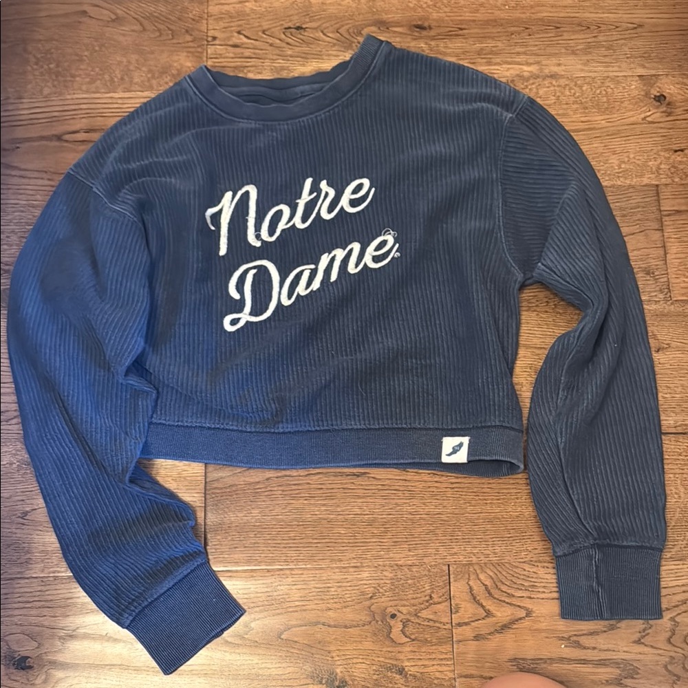 Notre Dame Women's Crew Neck Sweater - Blue